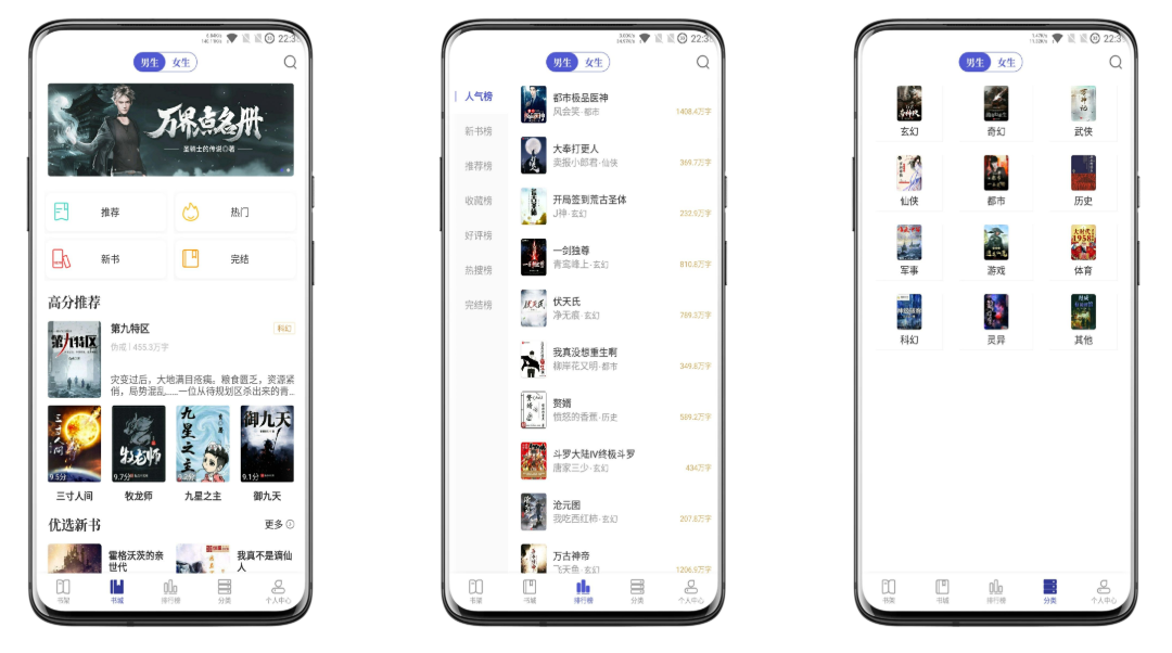 各种各样的小说免费看